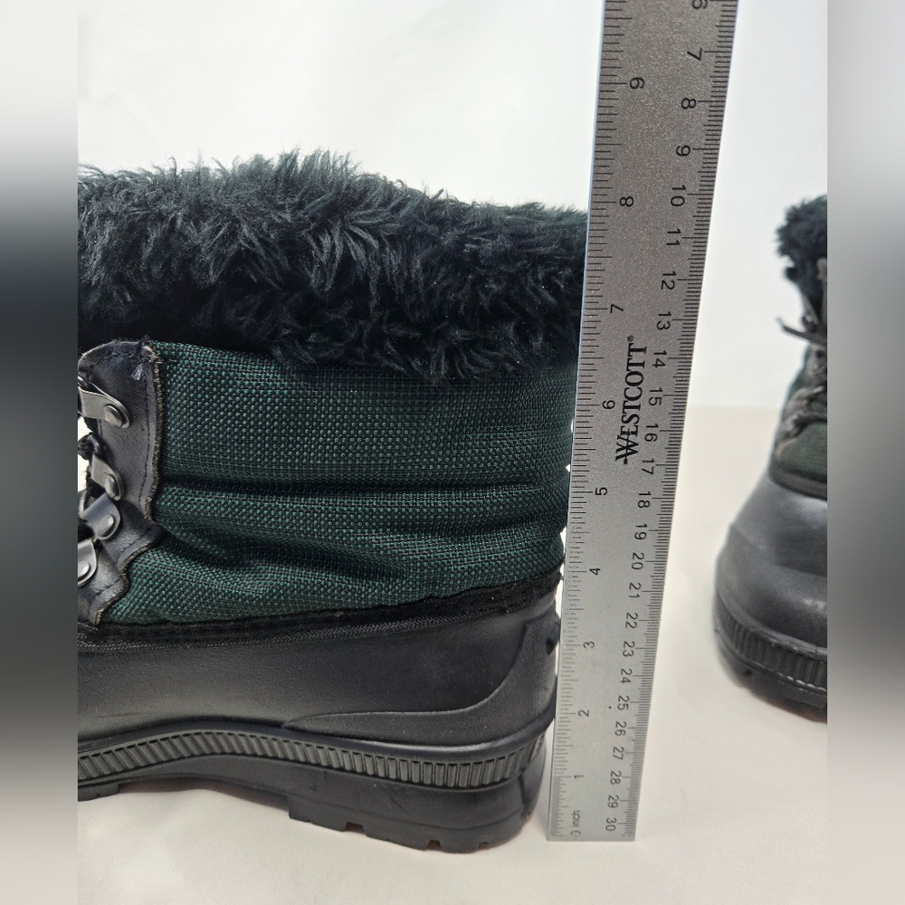 Sorel Womens Rain Winter Boots Sz 9 Mid Faux Fur Waterproof Lace Up Kaufman - Picture 14 of 14